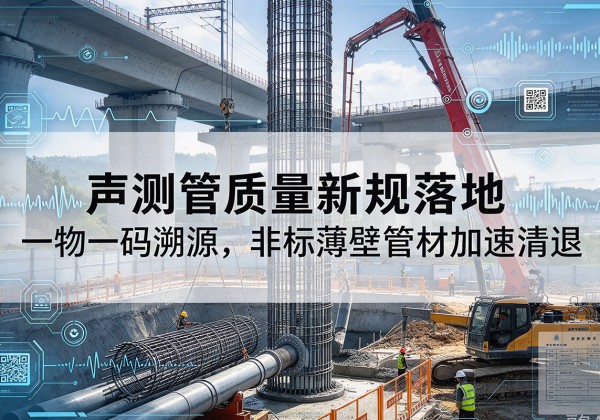 华蓥声测管质量新规落地，一物一码溯源，非标薄壁管材加速清退